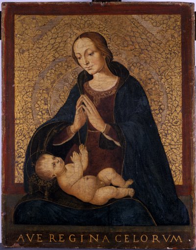 Madonna con Bambino in Preghiera, c.1500 da Italian School